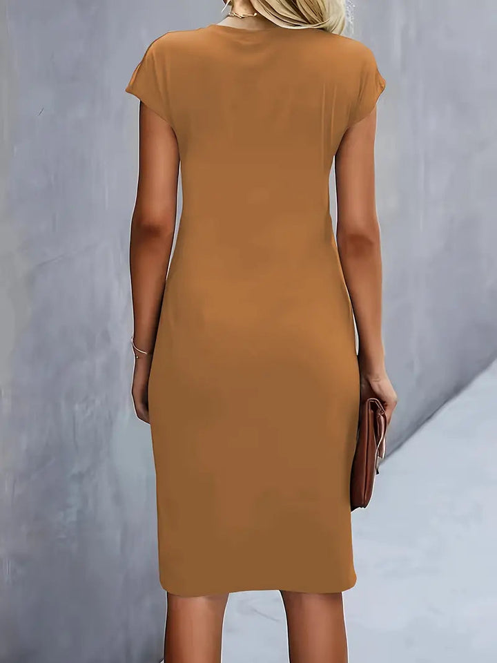 Lea | Klassisches Rundhals-Kleid für Damen