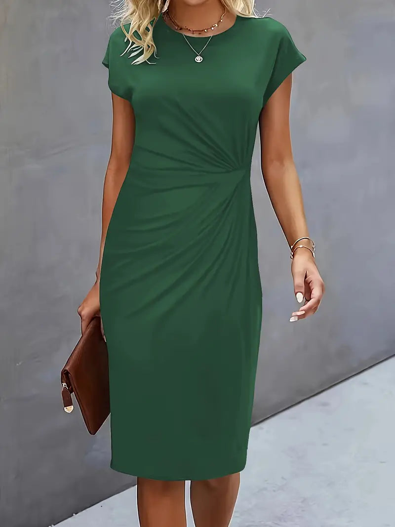Lea | Klassisches Rundhals-Kleid für Damen