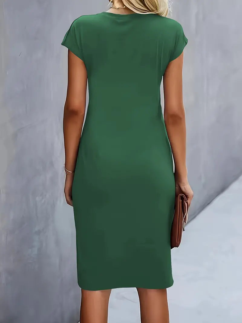 Lea | Klassisches Rundhals-Kleid für Damen