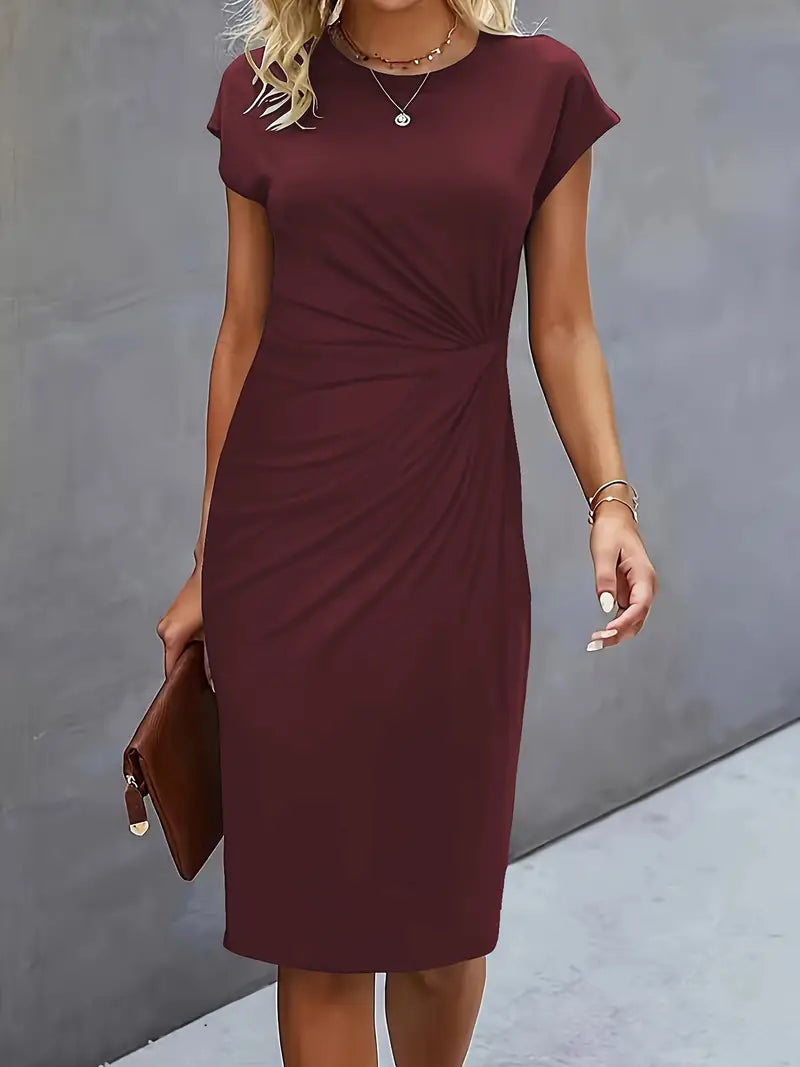 Lea | Klassisches Rundhals-Kleid für Damen