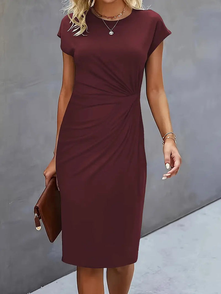 Lea | Klassisches Rundhals-Kleid für Damen