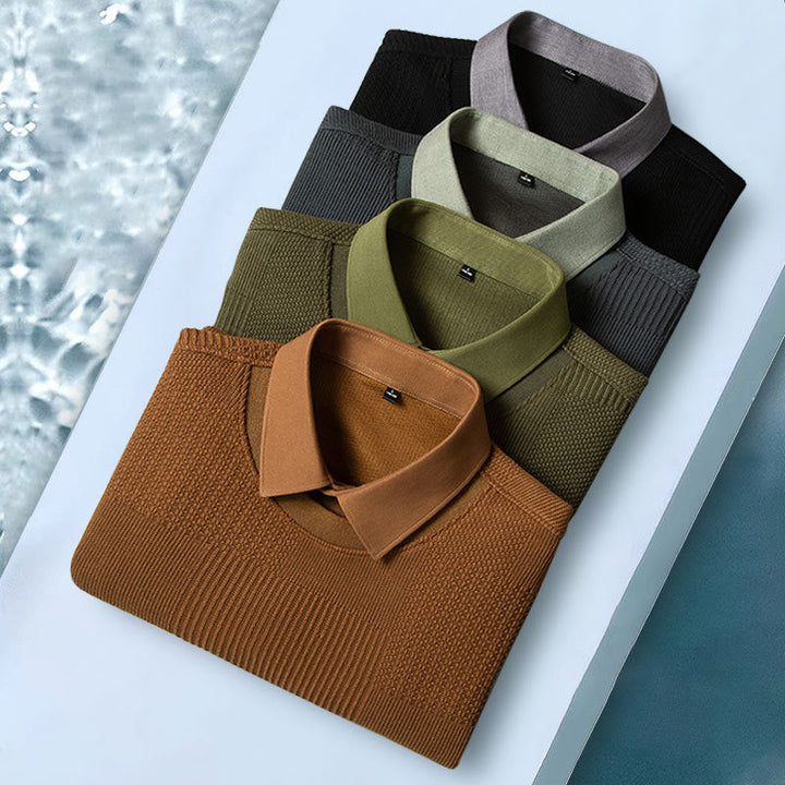 Elliot Sinclair Dual Look Pullover mit Strukturmuster