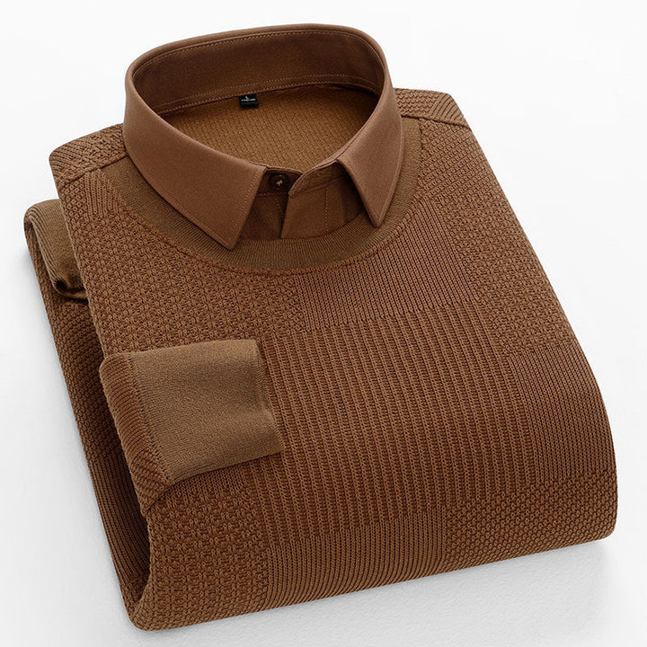 Elliot Sinclair Dual Look Pullover mit Strukturmuster