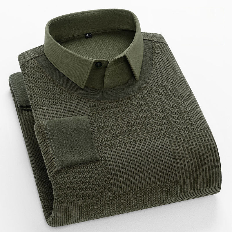 Elliot Sinclair Dual Look Pullover mit Strukturmuster