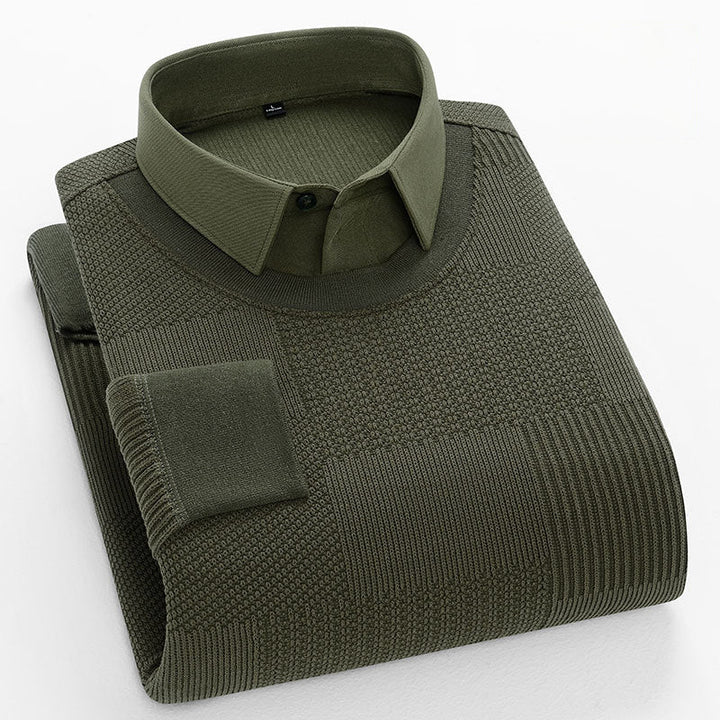 Elliot Sinclair Dual Look Pullover mit Strukturmuster