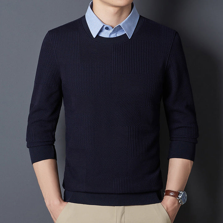 Elliot Sinclair Dual Look Pullover mit Strukturmuster