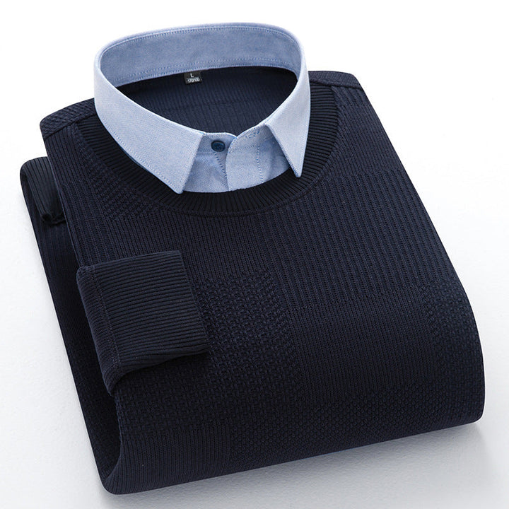 Elliot Sinclair Dual Look Pullover mit Strukturmuster