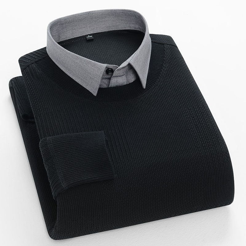 Elliot Sinclair Dual Look Pullover mit Strukturmuster