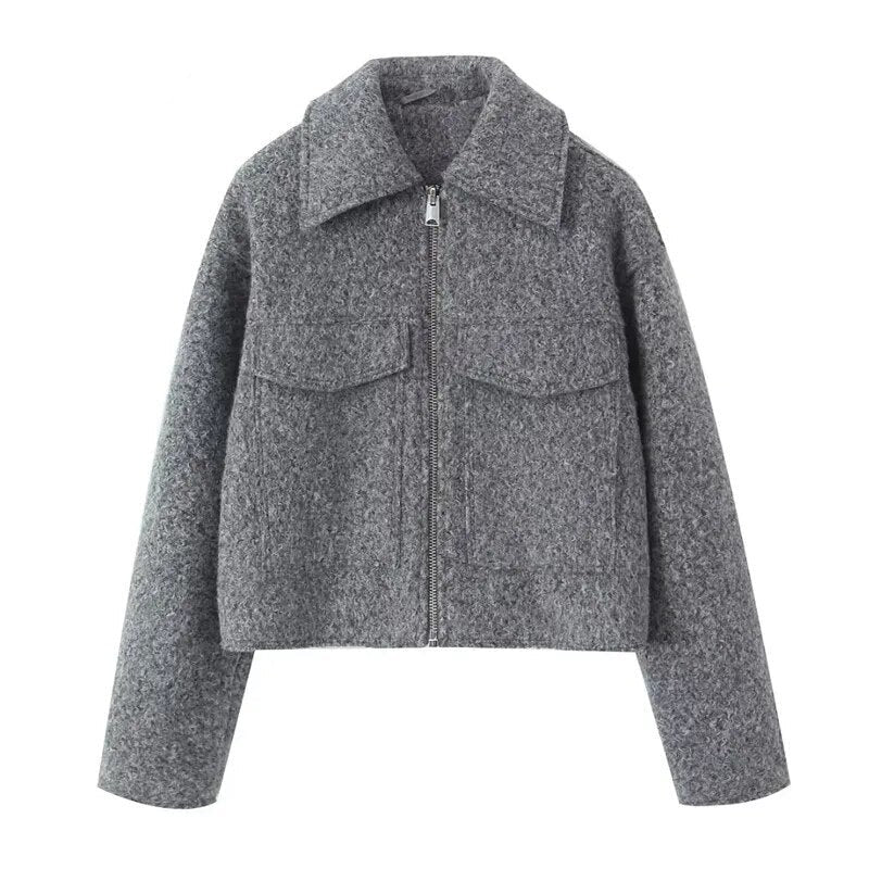 Sophie | Trendige Cropped Jacke Damen casual