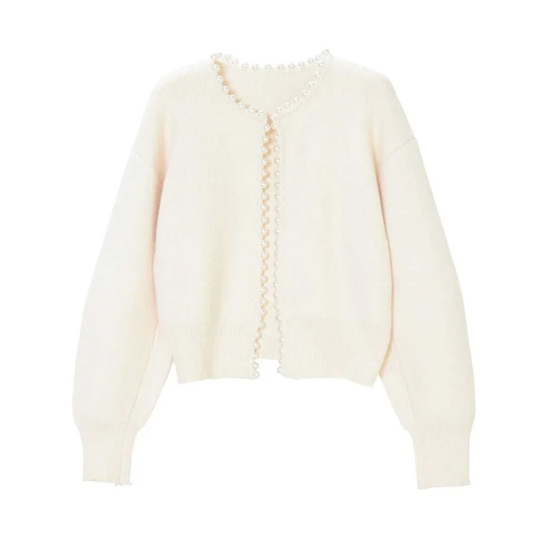 Emma | Modischer Perlen-Cardigan für Damen Alltag