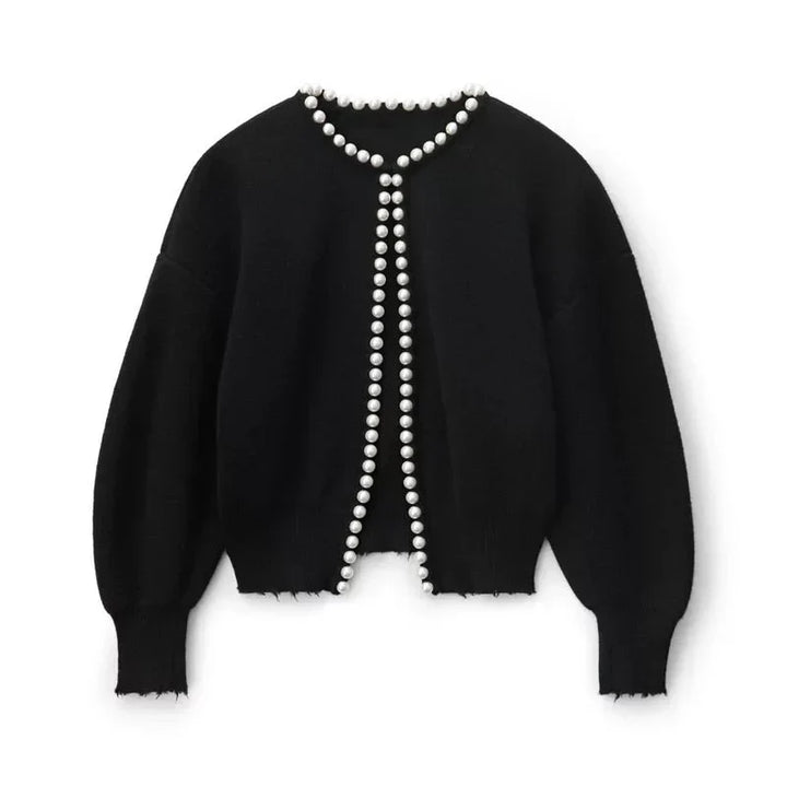 Emma | Modischer Perlen-Cardigan für Damen Alltag