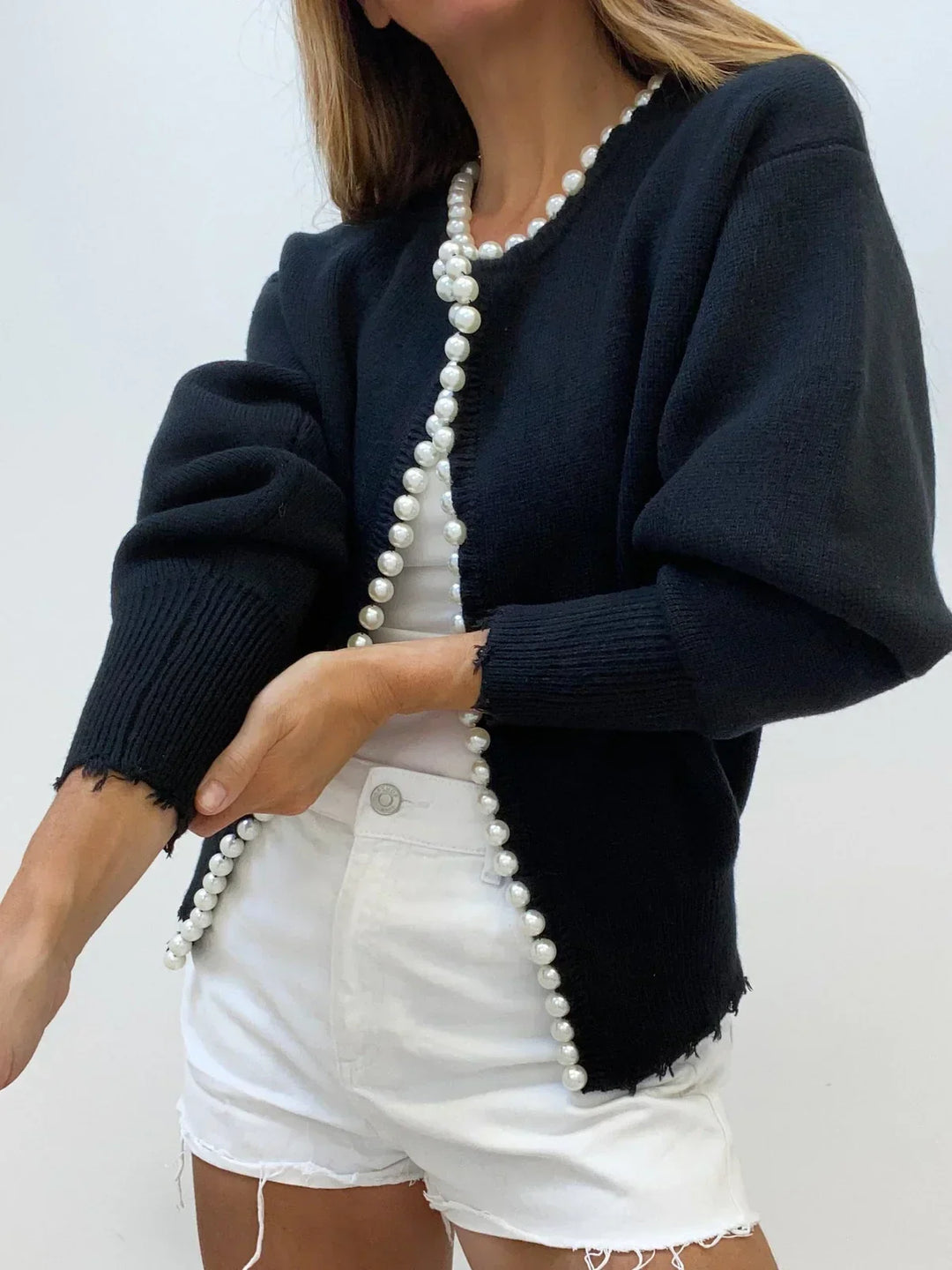 Emma | Modischer Perlen-Cardigan für Damen Alltag
