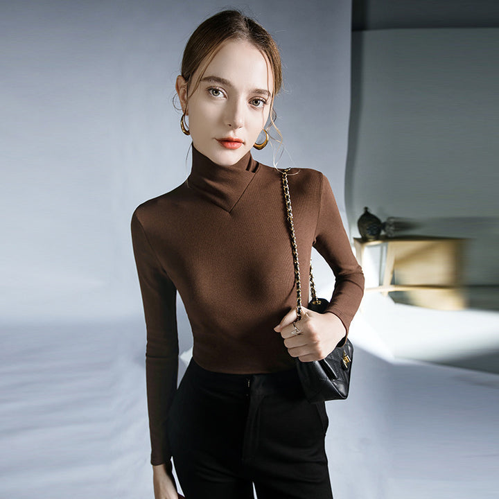 Emma Kreuzturtleneck-Oberteils für trendige und elegante Styles
