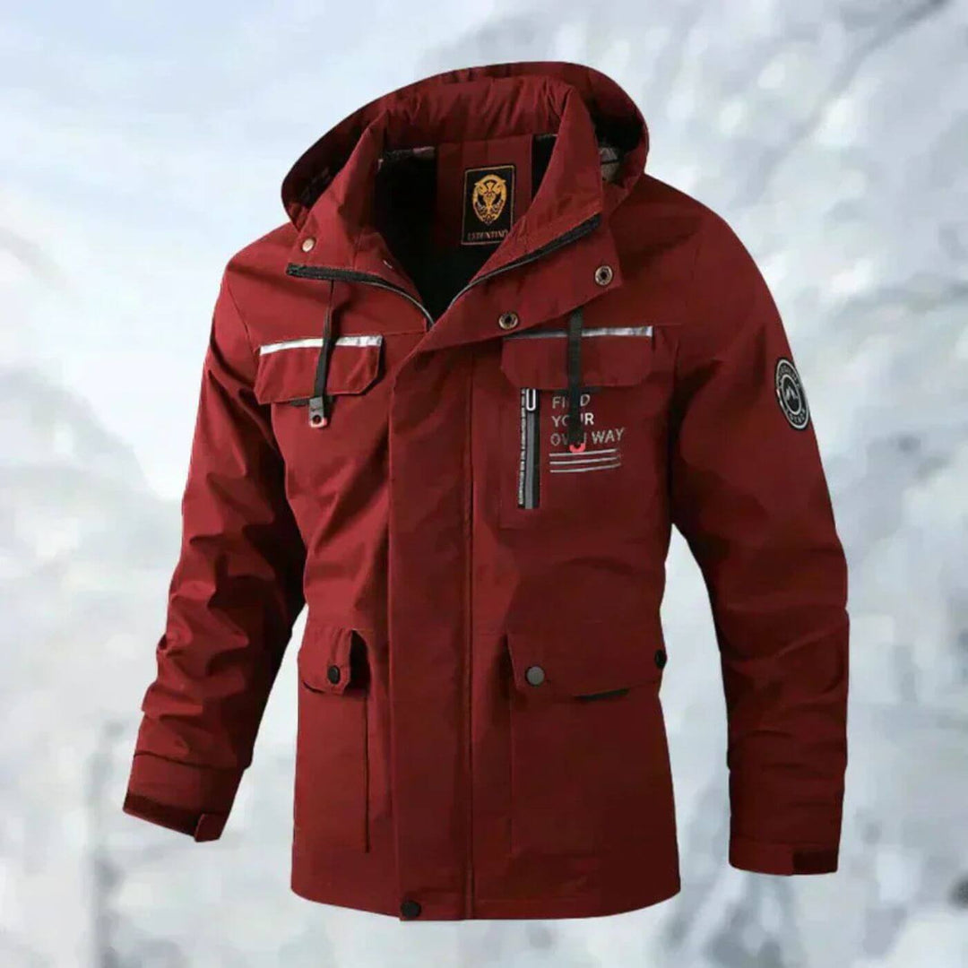 Stefan | Wasserfeste Outdoorjacke mit Kapuze