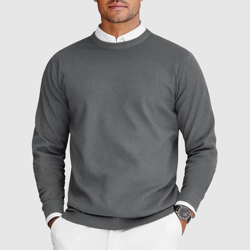 Leon | Ferran Herren Crew Pullover aus Kaschmir