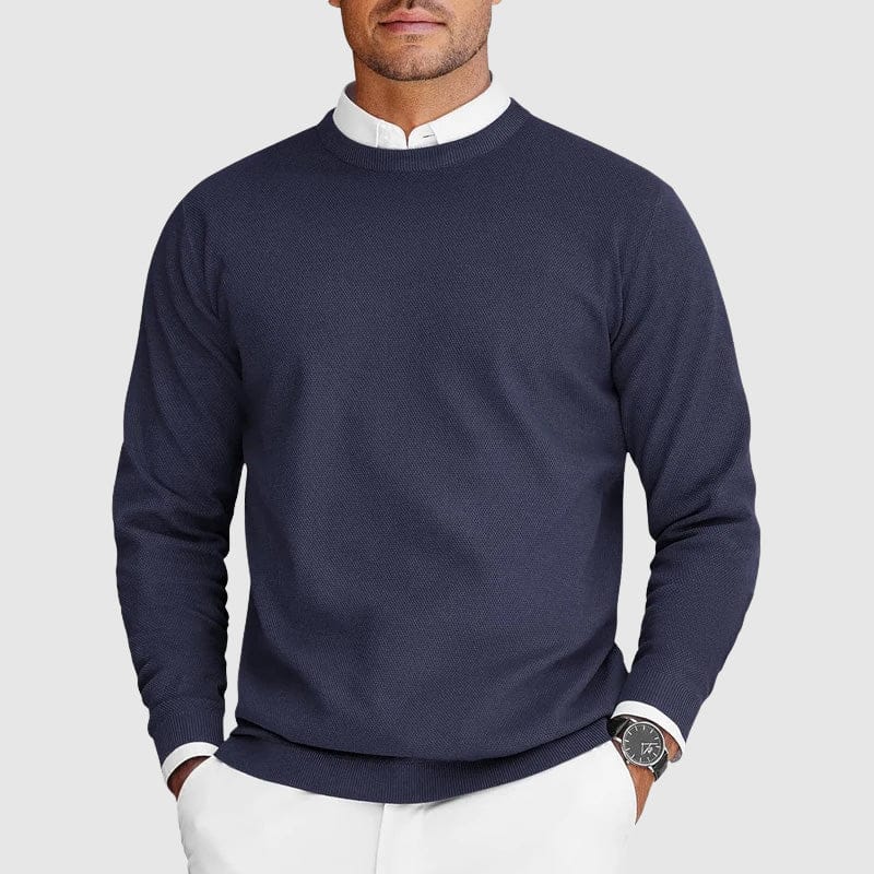 Leon | Ferran Herren Crew Pullover aus Kaschmir