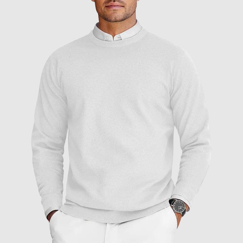 Leon | Ferran Herren Crew Pullover aus Kaschmir