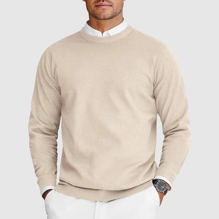Leon | Ferran Herren Crew Pullover aus Kaschmir