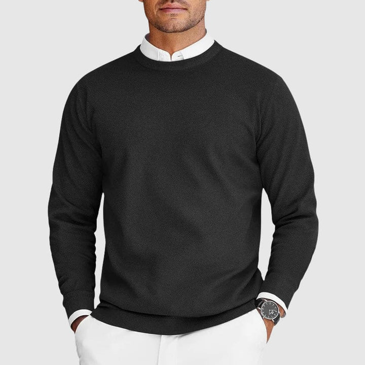Leon | Ferran Herren Crew Pullover aus Kaschmir