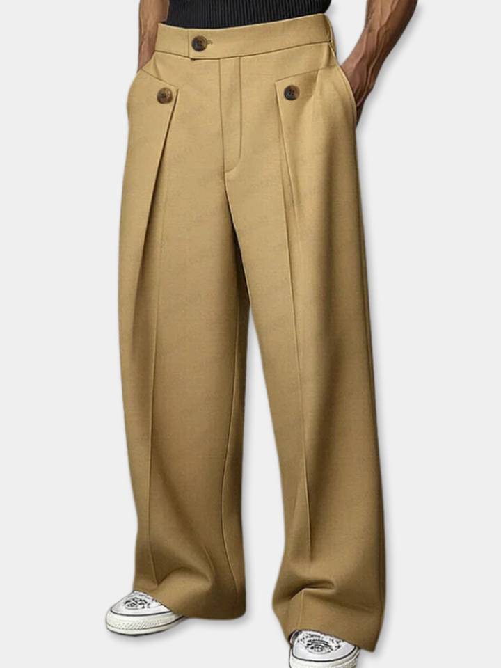 Fabian | Klassische Herrenhose mit feinen Bundfalten