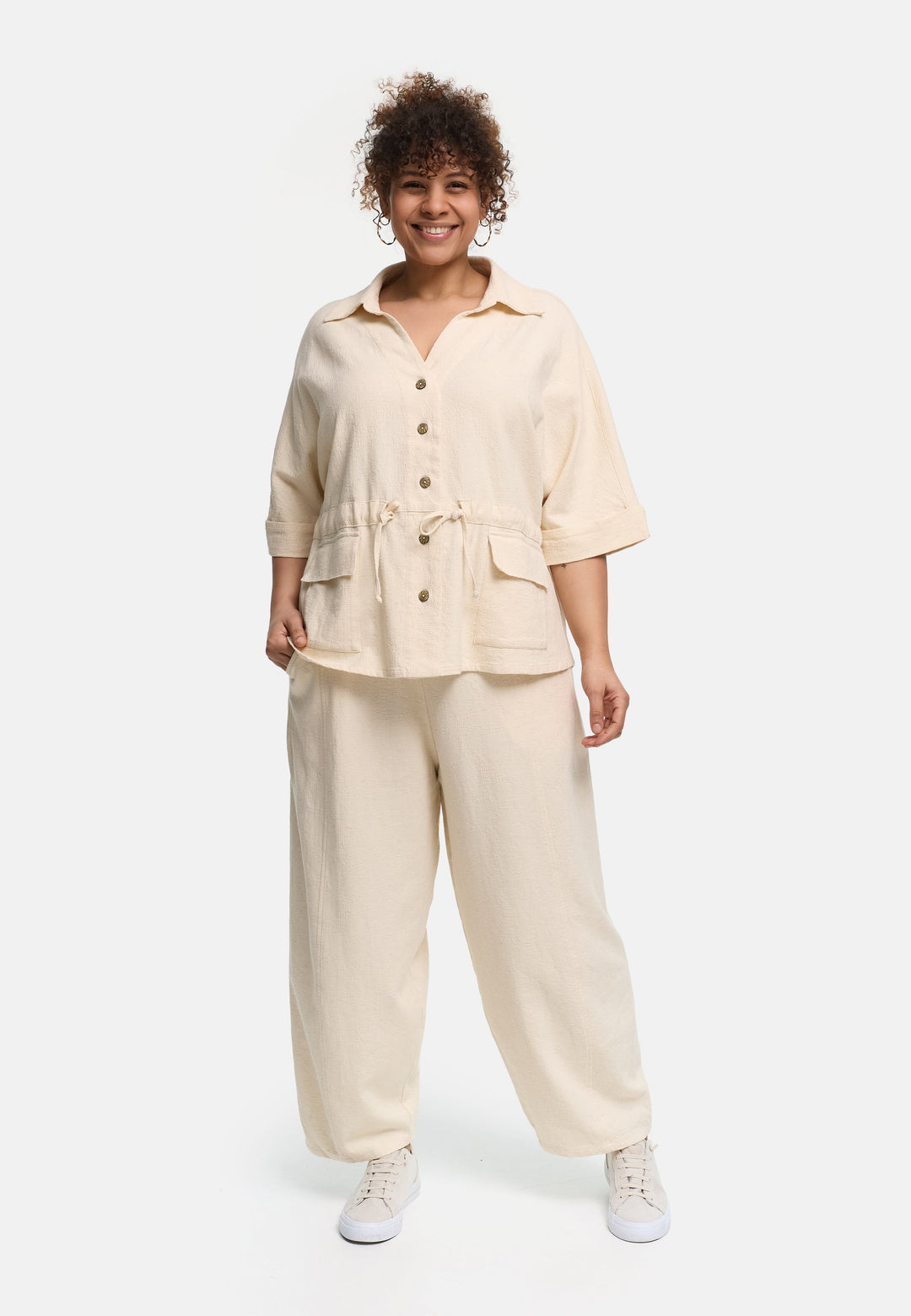 Lina | Weiche Baumwollleinen Jacke Elegant