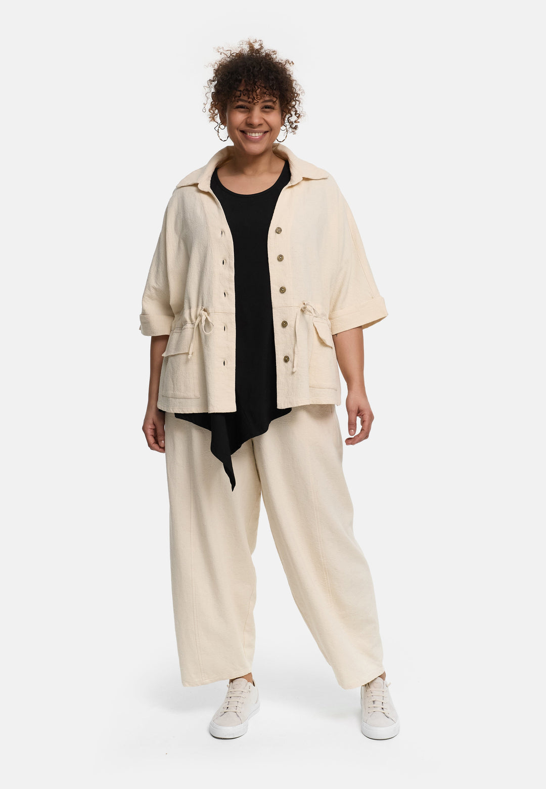 Lina | Weiche Baumwollleinen Jacke Elegant