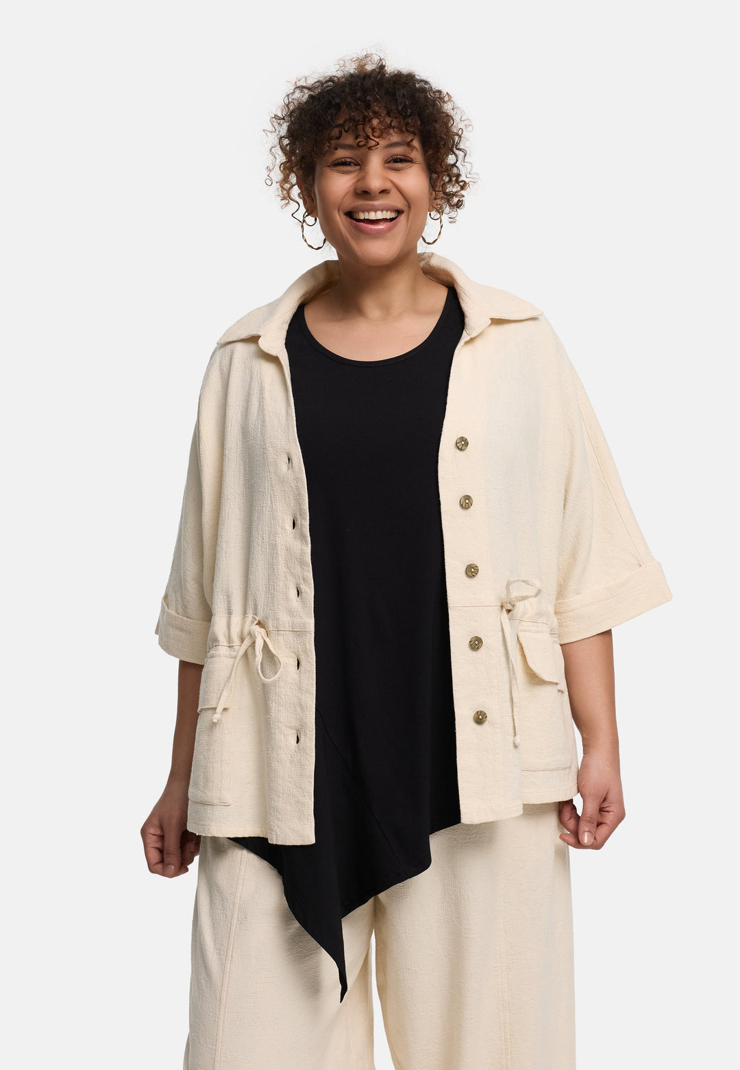 Lina | Weiche Baumwollleinen Jacke Elegant
