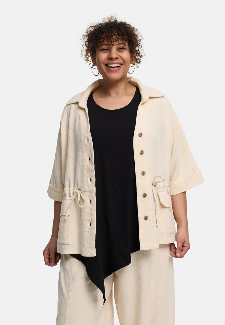 Lina | Weiche Baumwollleinen Jacke Elegant