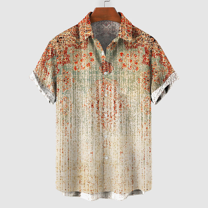 Frank Hardy Künstler Sommerhemd mit kreativem Printdesign