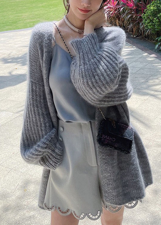 French Cozy | Strickjacke aus Wolle in Plus Size Rot