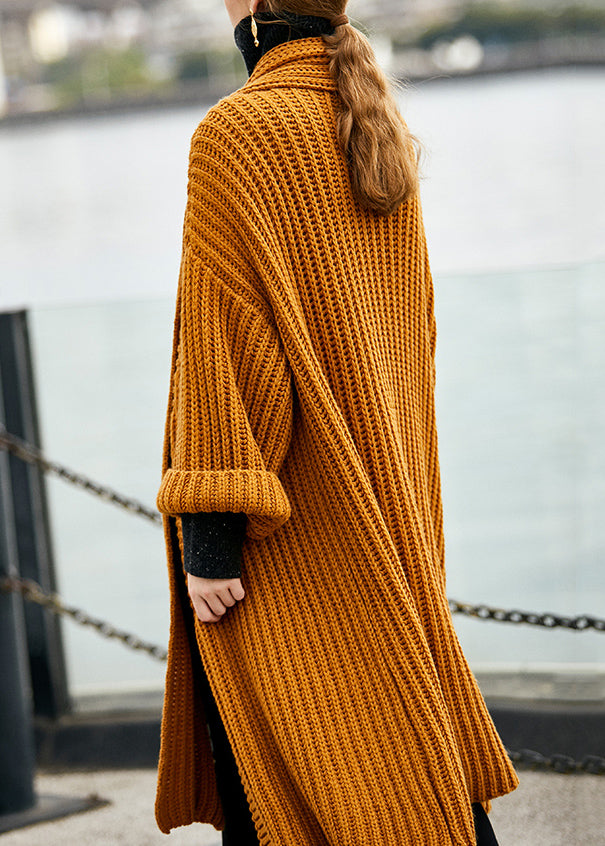 French Yellow | Gemütliche Patchwork-Strickjacke