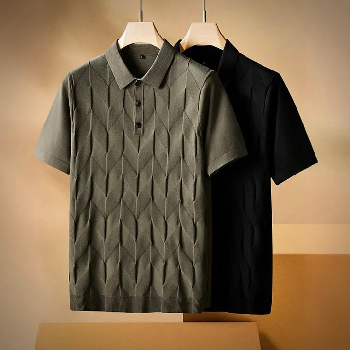 LEONARD PIERCE | Gestricktes Polo für Herren