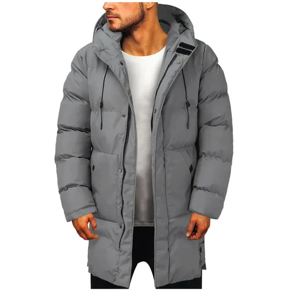 Abraham | Langer Parka für Männer mit Kapuze