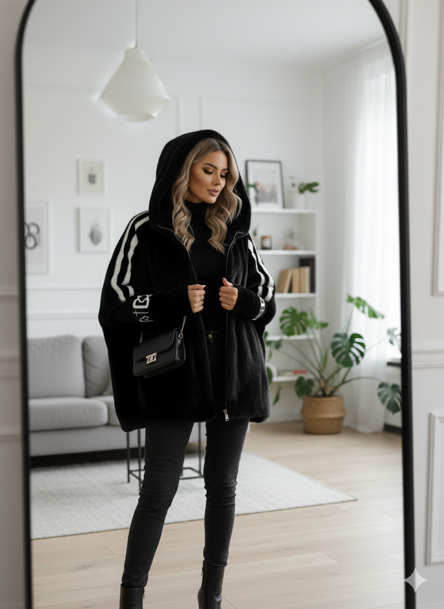 Mara | Warme Winterjacke für Damen mit Plüschfutter