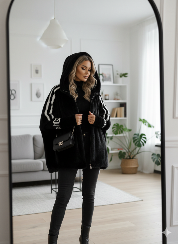Mara | Warme Winterjacke für Damen mit Plüschfutter
