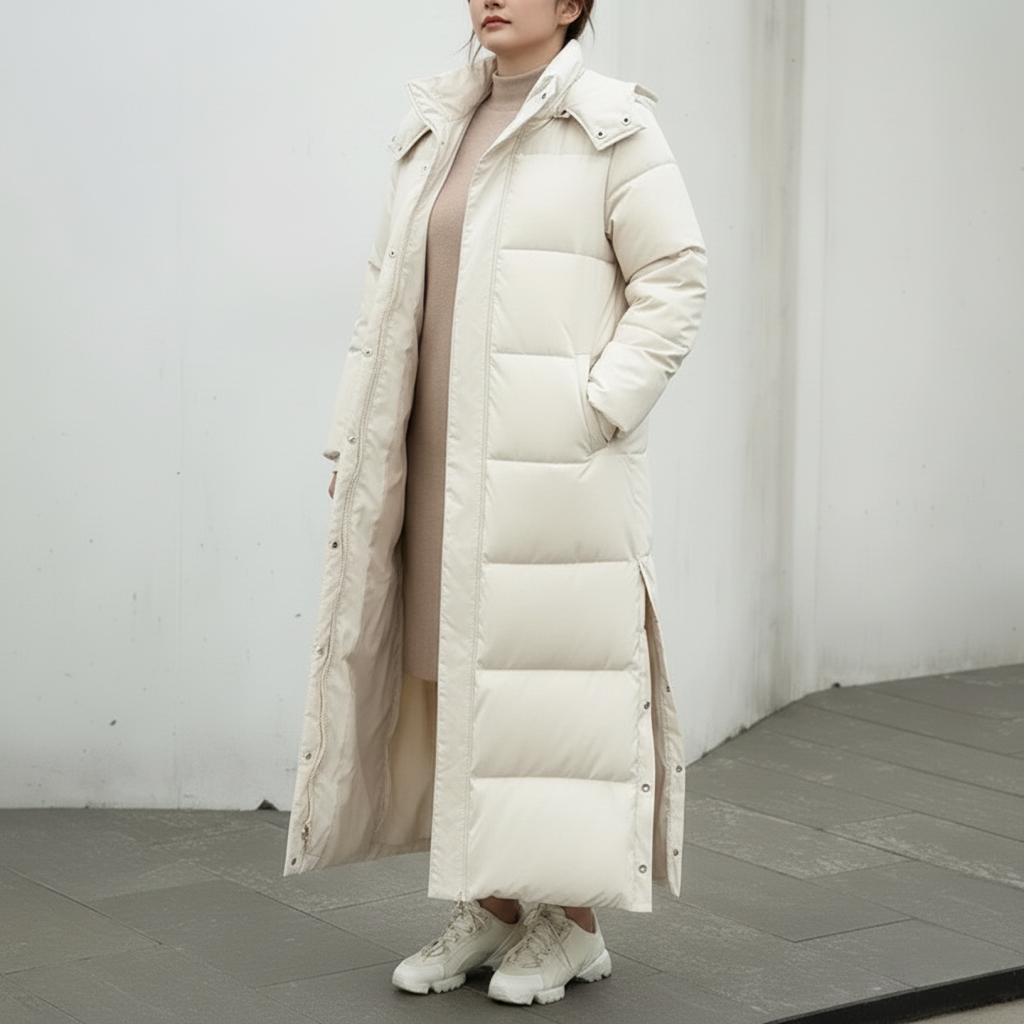 Clara | Extra lange Steppjacke Damen große Größen