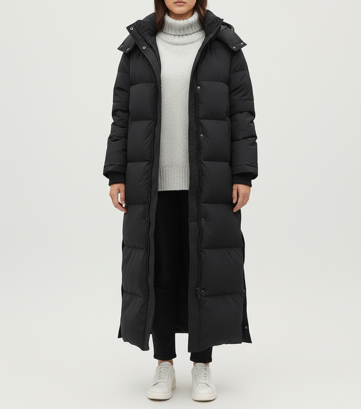 Clara | Extra lange Steppjacke Damen große Größen