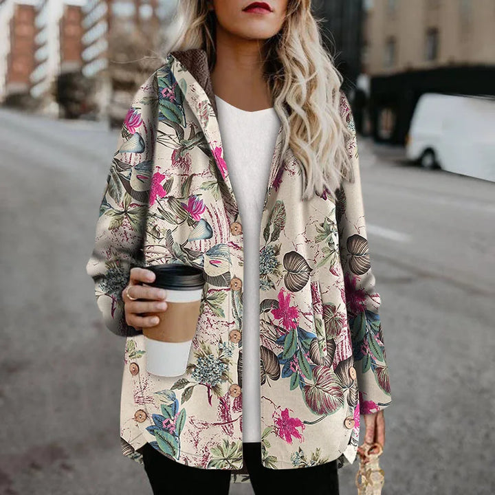 Florentine | Jacke im Vintage-Stil mit Blumenprint