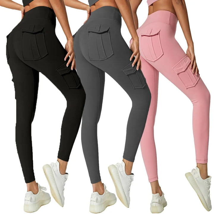 CARGOFIT | Cargo-Leggings mit Taschen für Sport und Alltag