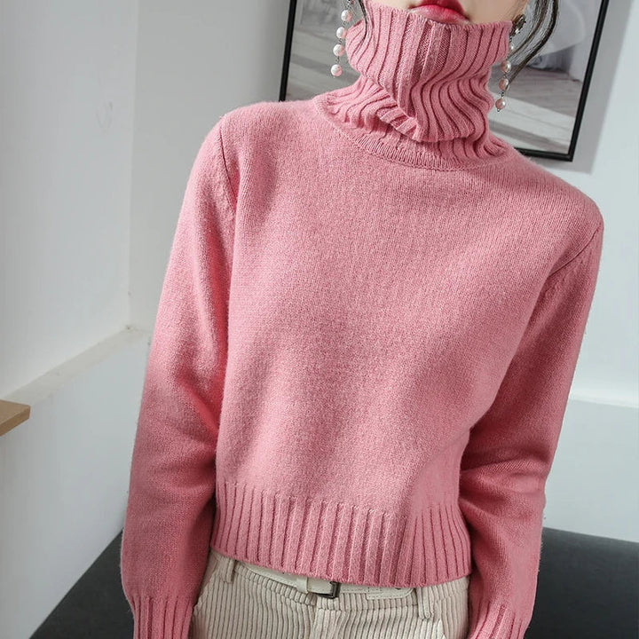 Tina | Warmer Damenpullover mit elegantem Rollkragen