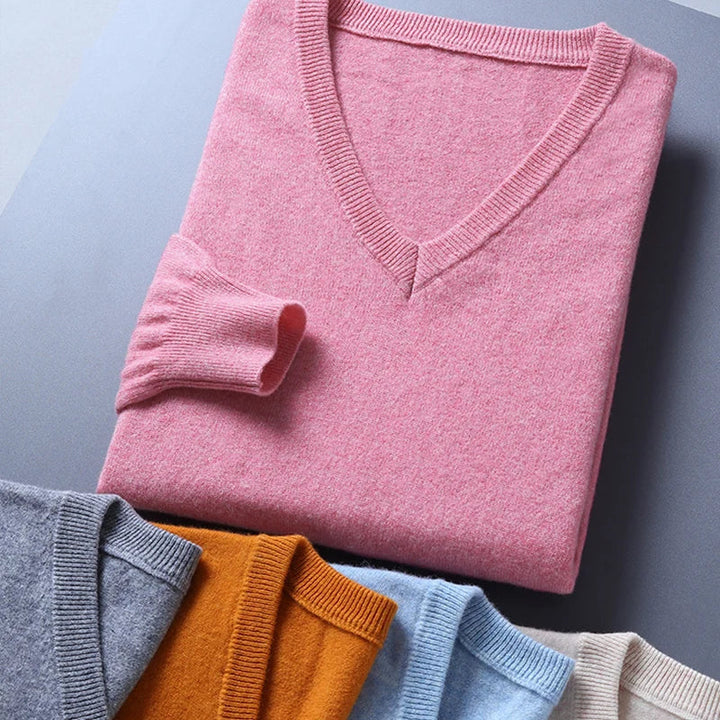 V-Ausschnitt Pullover | Klassisch, weich und zeitlos