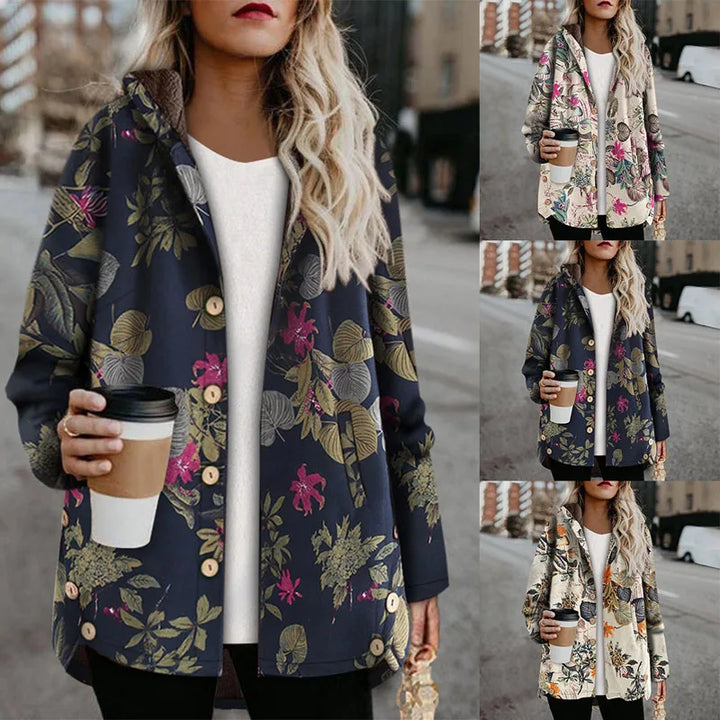 Florentine | Jacke im Vintage-Stil mit Blumenprint