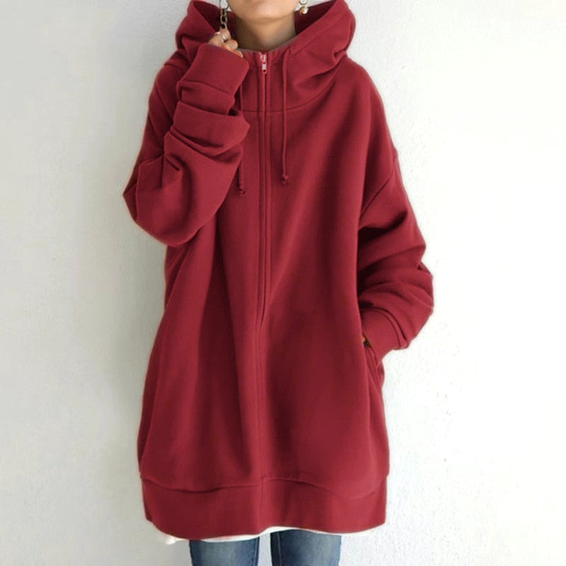 Romy | Damen Hoodie Winter kuschelig & komfortabel