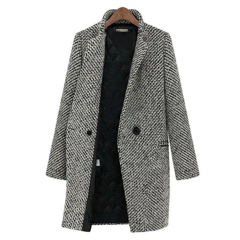 Vanessa | Elegante lange Jacke im Midi-Schnitt