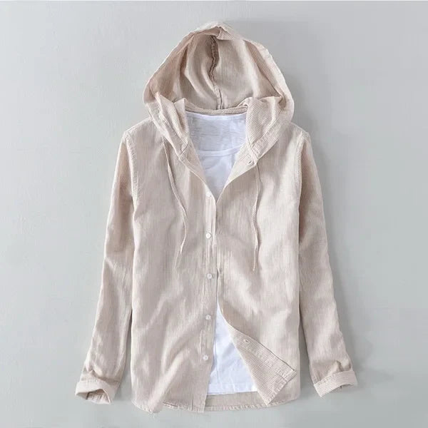 Sundown | Jacke mit Kapuze und Knopfleiste modern