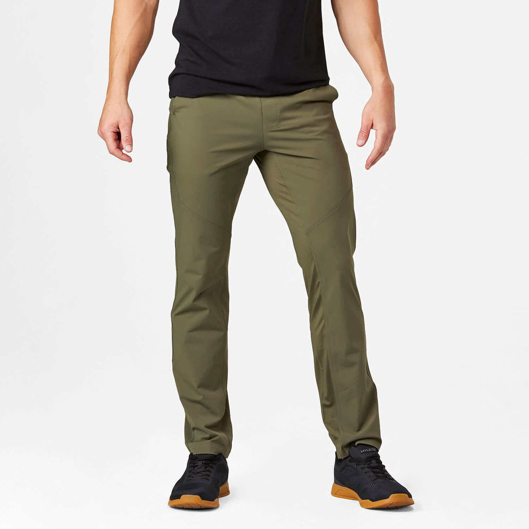 Ion Hose Olive mit bequemer Passform für den Alltag