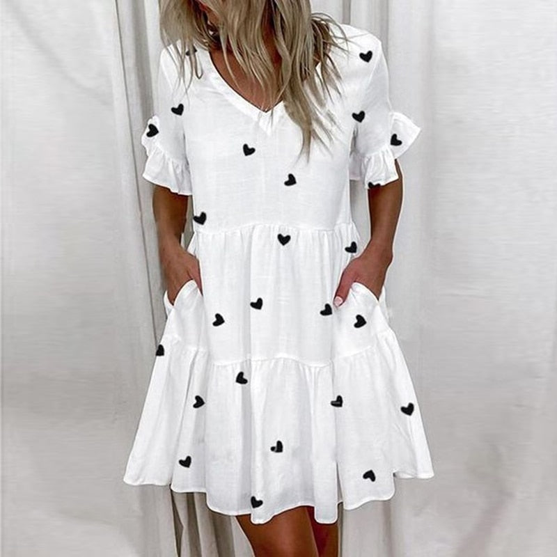 Layla | Sommerkleid mit femininen Rüschen
