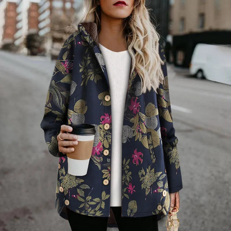 Florentine | Jacke im Vintage-Stil mit Blumenprint