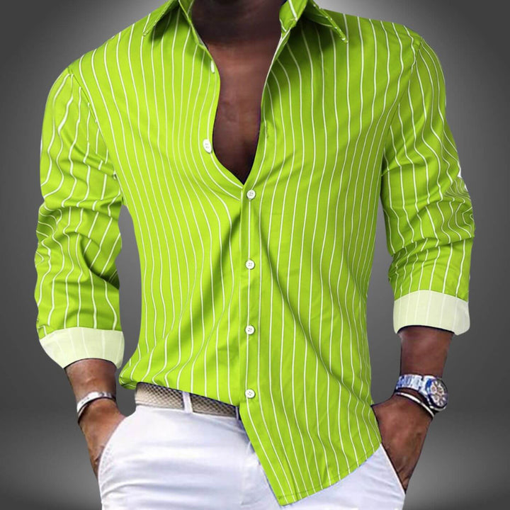 Gregor | Elegantes Herrenhemd mit dezentem Streifenlook