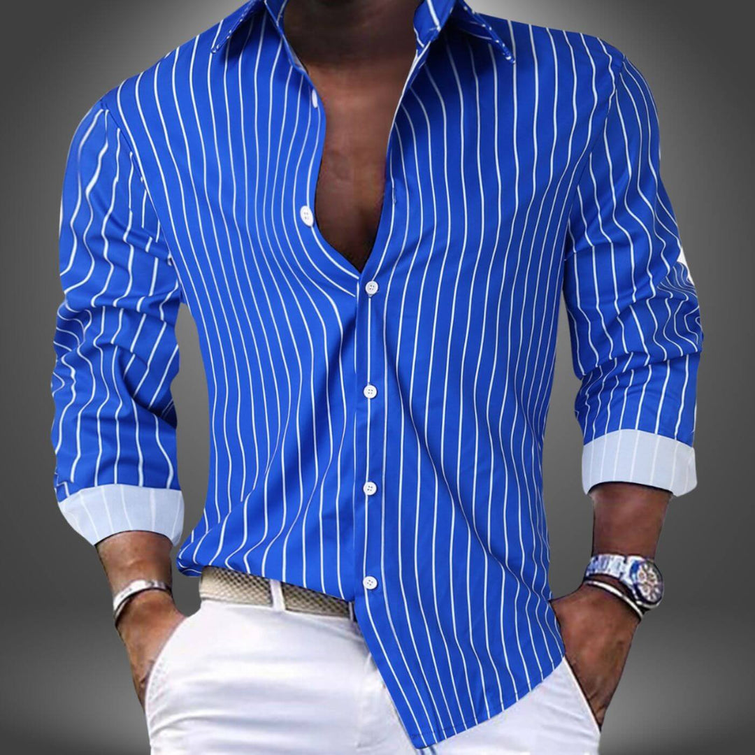 Gregor | Elegantes Herrenhemd mit dezentem Streifenlook
